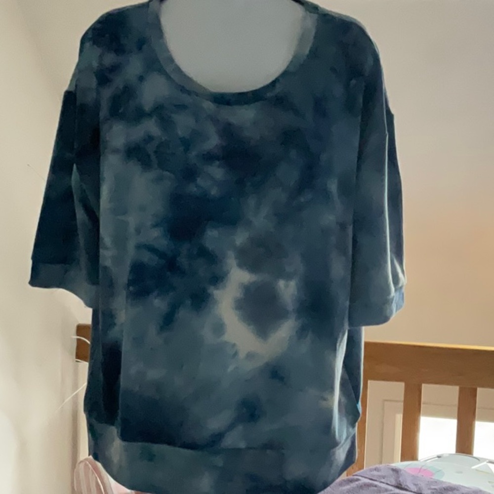 Blue Tie-Dye Women's Top